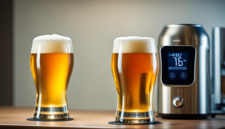 Bier mit Thermostat auf richtige Temperatur halten