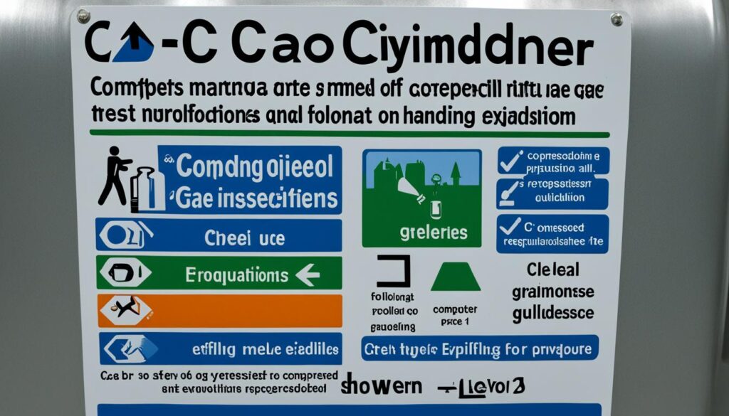 CO2 Flasche mit Metallgestell