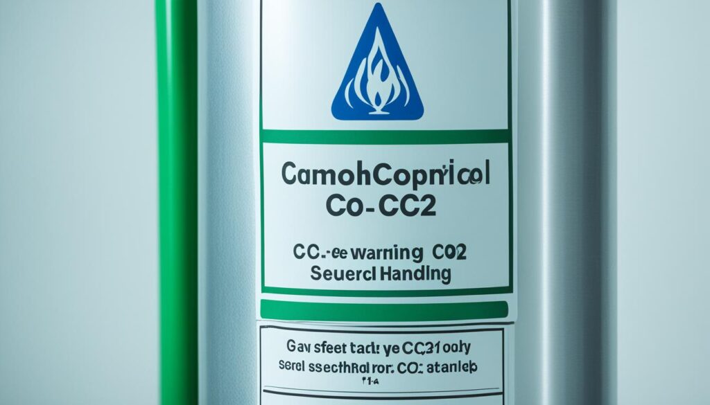 CO2 Flasche mit Standfuß