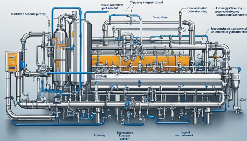 Chemisch-mechanische Reinigung Zapfanlage